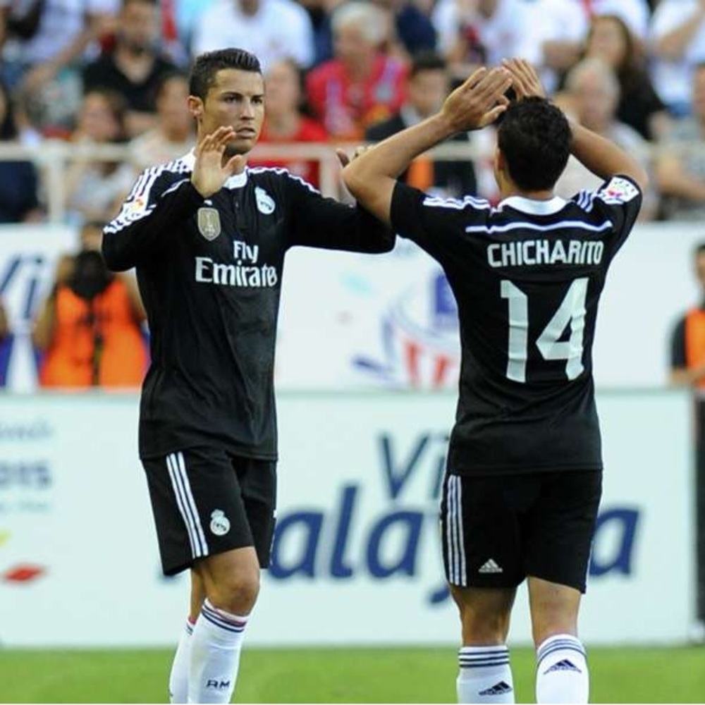 Real Madrid 2014/2015 Chicharito dragon black longsleeve soccer jersey - Picture 7 of 7